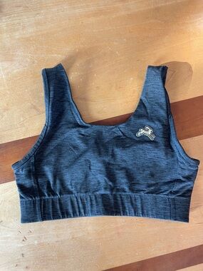 Tracksmith Session Bra in Charcoal Gray